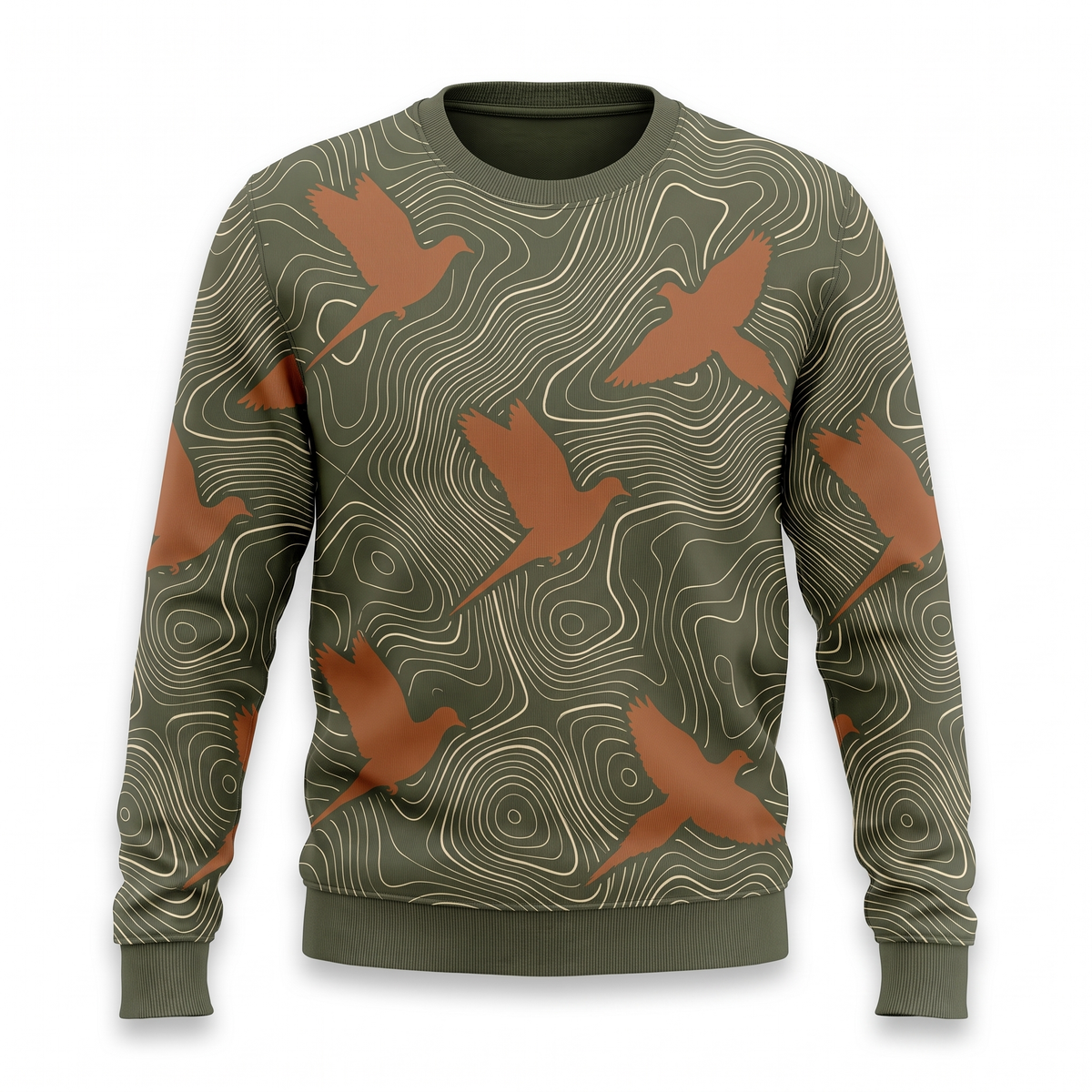 Dove Hunting Topographic Sweatshirt | Mourning Dove Camo Sweatshirt | Dove Hunter Gift