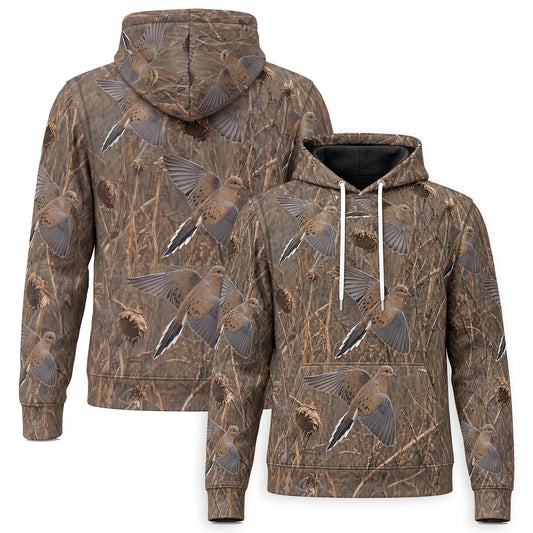 Mourning Dove Camo Hunting Hoodie – Fleece-Lined Pullover