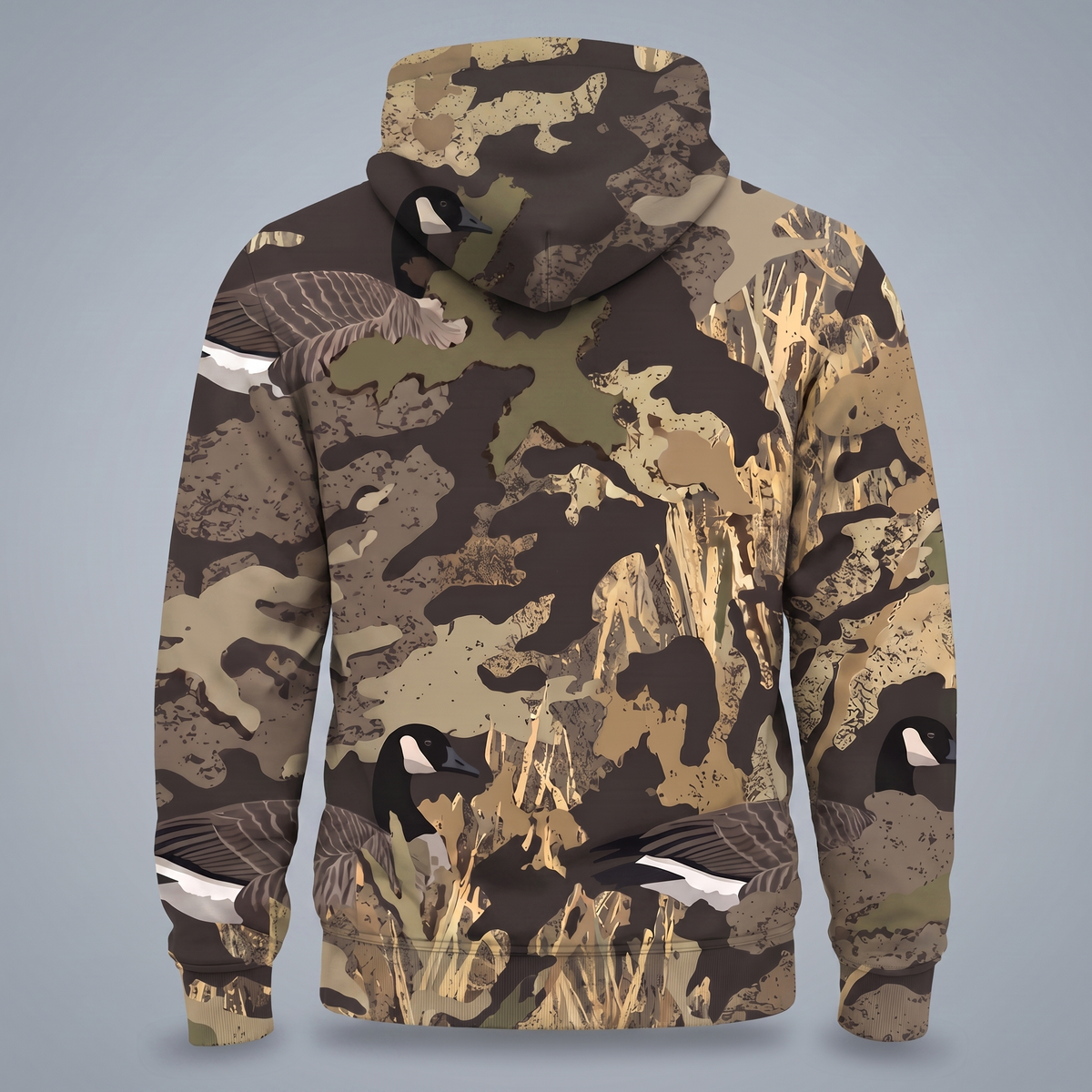 Honker Camo Hunting Hoodie - Fleece-Lined Pullover