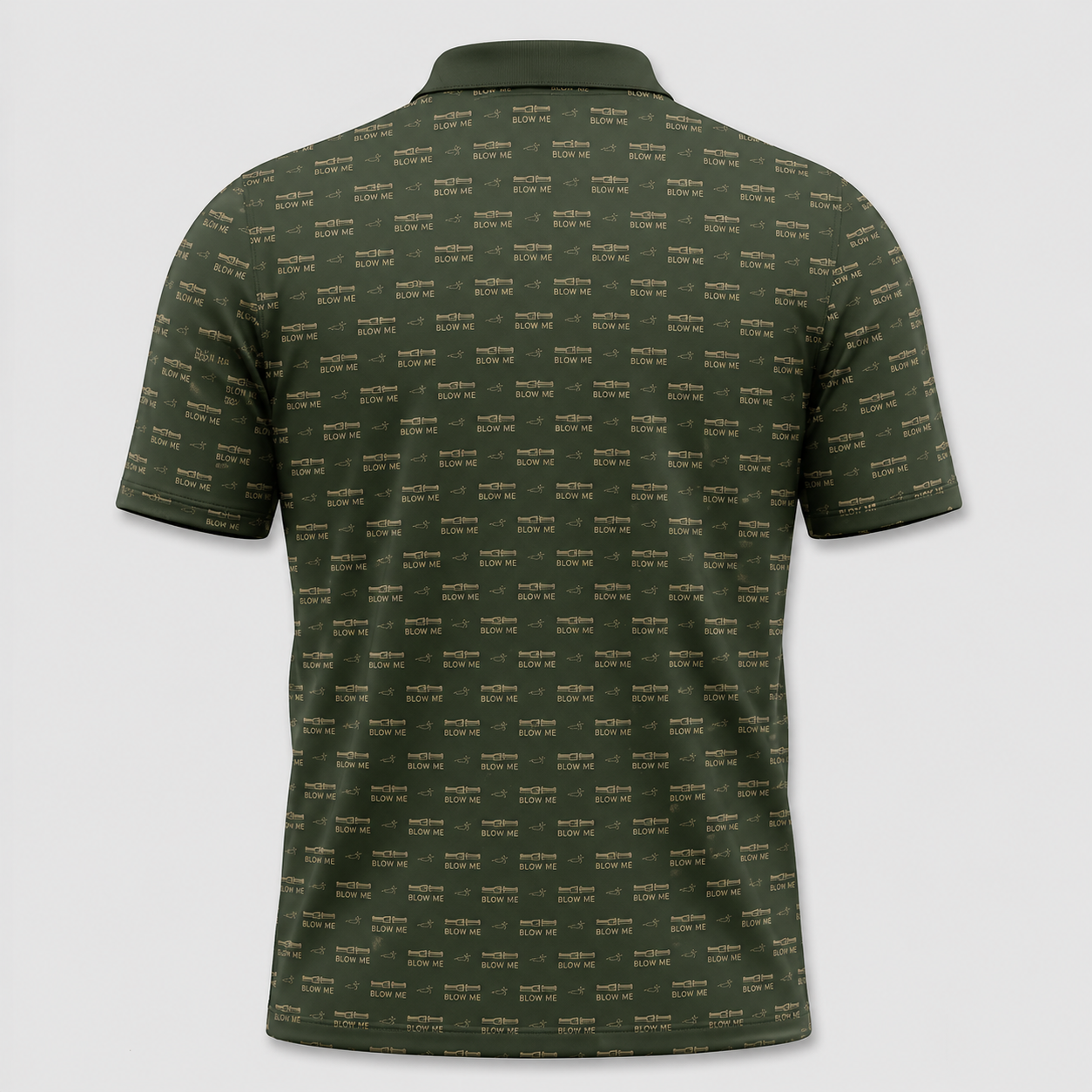 Funny Duck Hunting Polo – Blow Me Duck Call Mens Golf Shirt