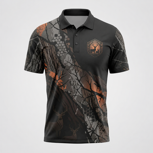 Deer Hunting - Polo Shirt AZ01