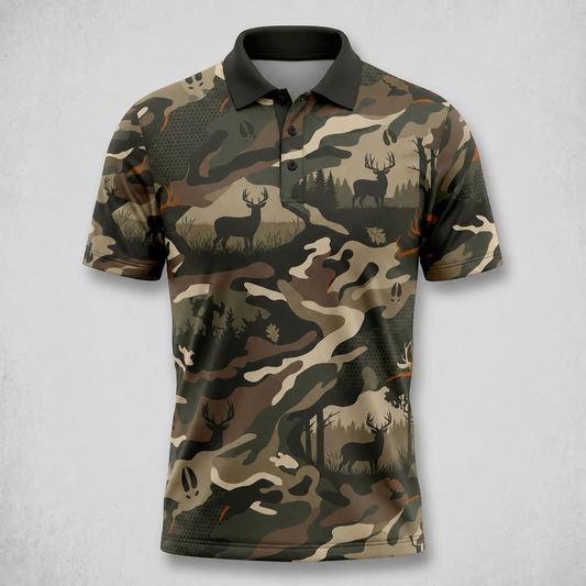 Deer Hunting - Polo Shirt AZ03