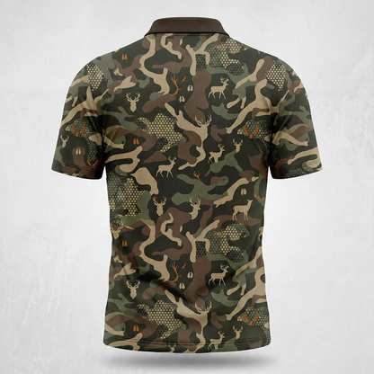 Deer Hunting - Polo Shirt AZ04