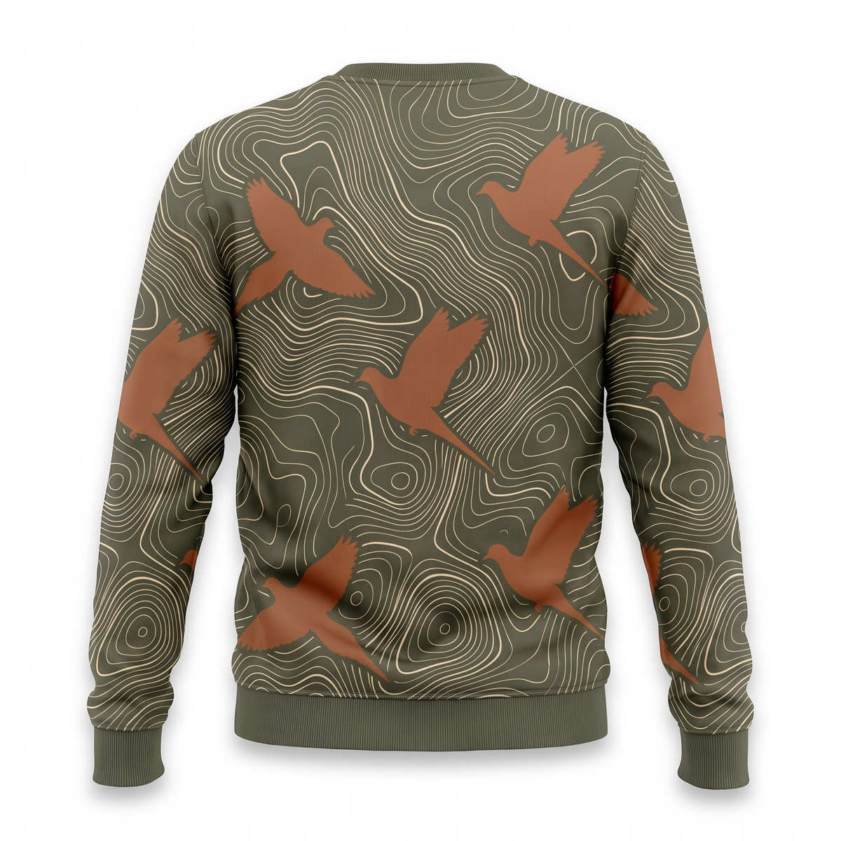 Dove Hunting Topographic Sweatshirt | Mourning Dove Camo Sweatshirt | Dove Hunter Gift