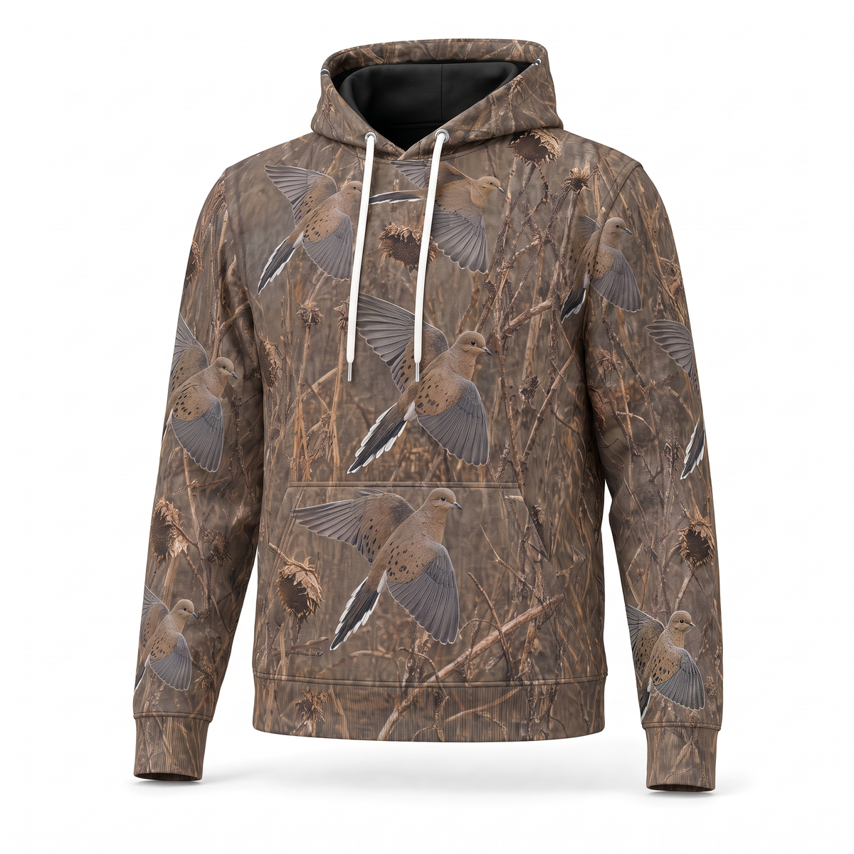 Mourning Dove Camo Hunting Hoodie – Fleece-Lined Pullover