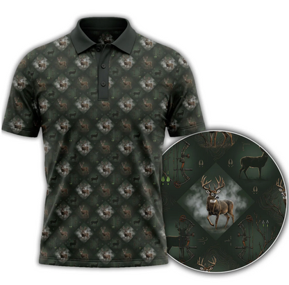Deer Hunting - Polo Shirt HD02