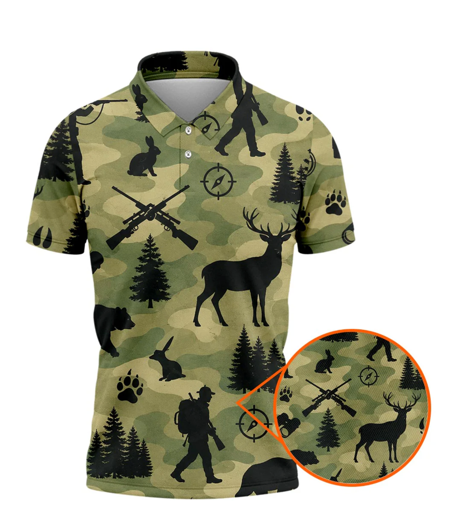 Deer Hunting - Polo Shirt SH02