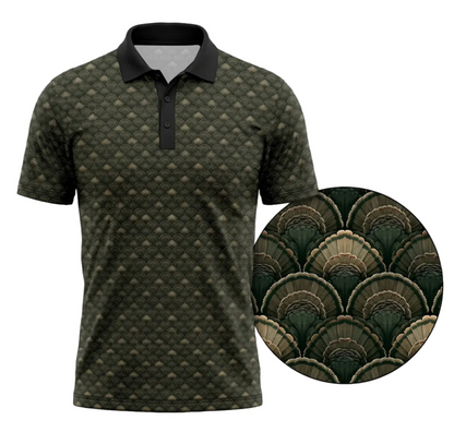 Be Still Psalm 46:10 Polo Shirt for Men – Christian Turkey Hunting Faith Gift