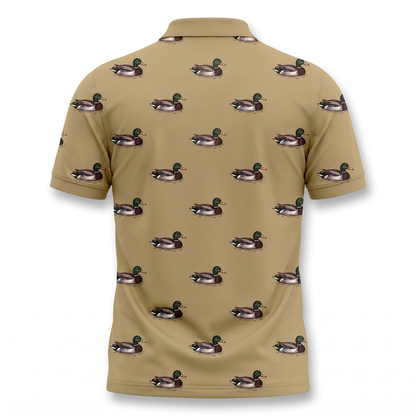 Mallard Duck Icon Polo — Men's Hunting Season Polo